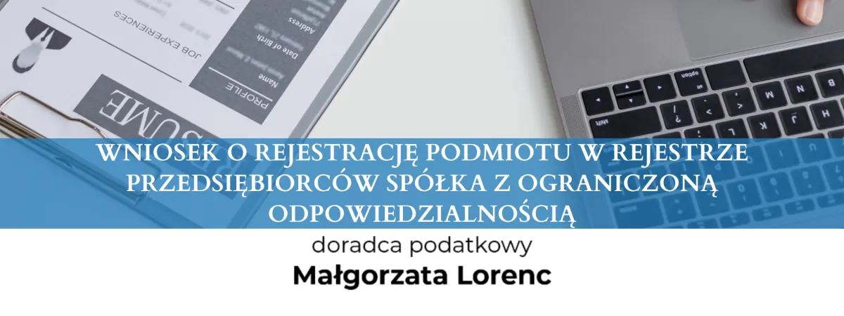 WNIOSEK O REJESTRACJĘ PODMIOTU