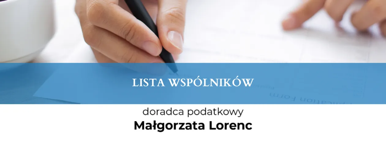LISTA WSPÓLNIKÓW