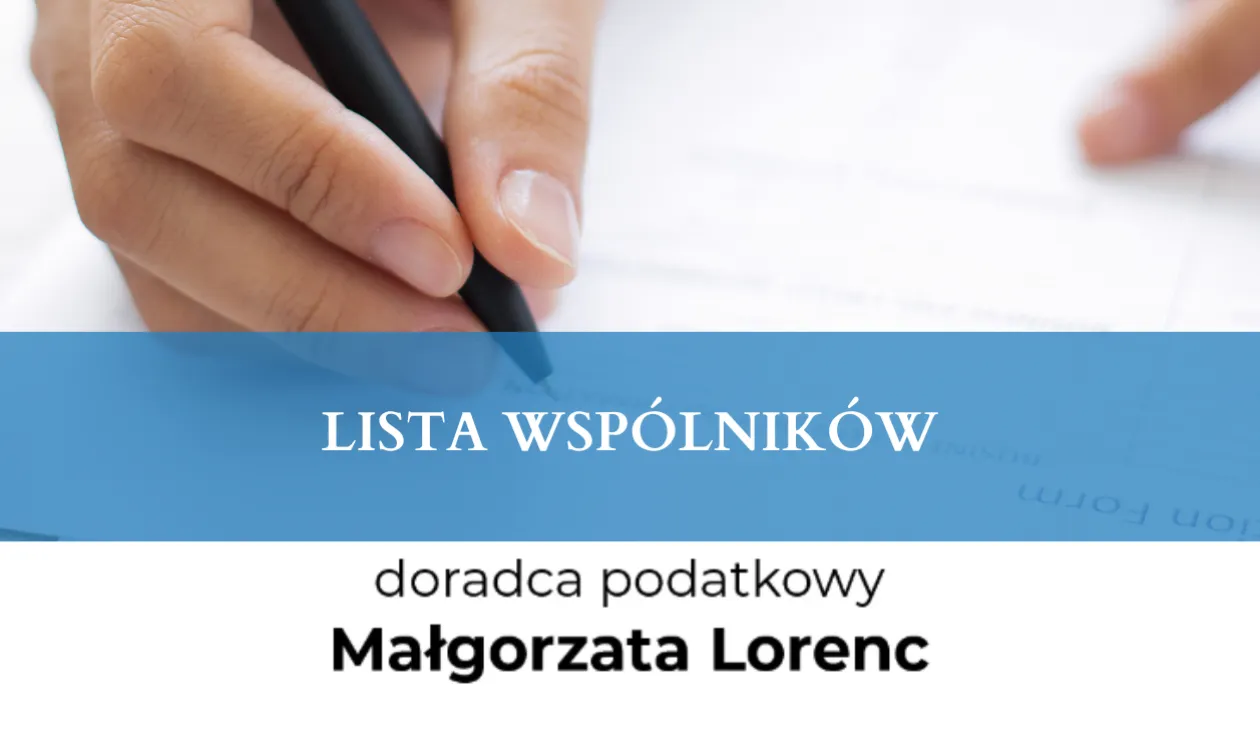 LISTA WSPÓLNIKÓW