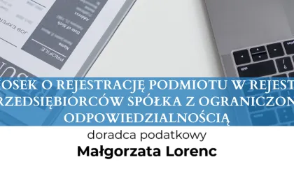 WNIOSEK O REJESTRACJĘ PODMIOTU