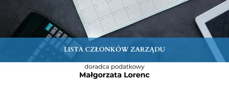 LISTA CZŁONKÓW ZARZĄDU